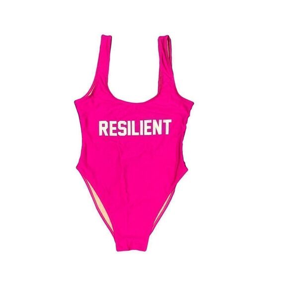 Private Party Resilient fuchsia pink one piece M L - Picture 1 of 8
